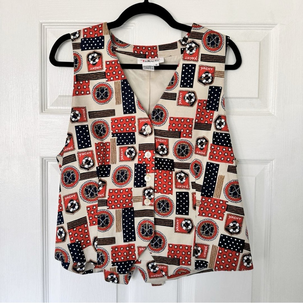 Talbots Nautical Quirky Vest | US M